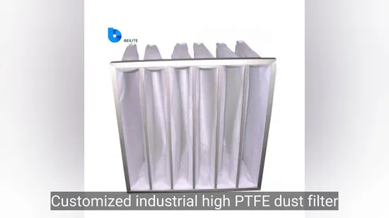 Customized Industrial High PTFE Dust Filter Bags for Air Purification Applications and System Equipment Junior and Intermediate Filter Bags